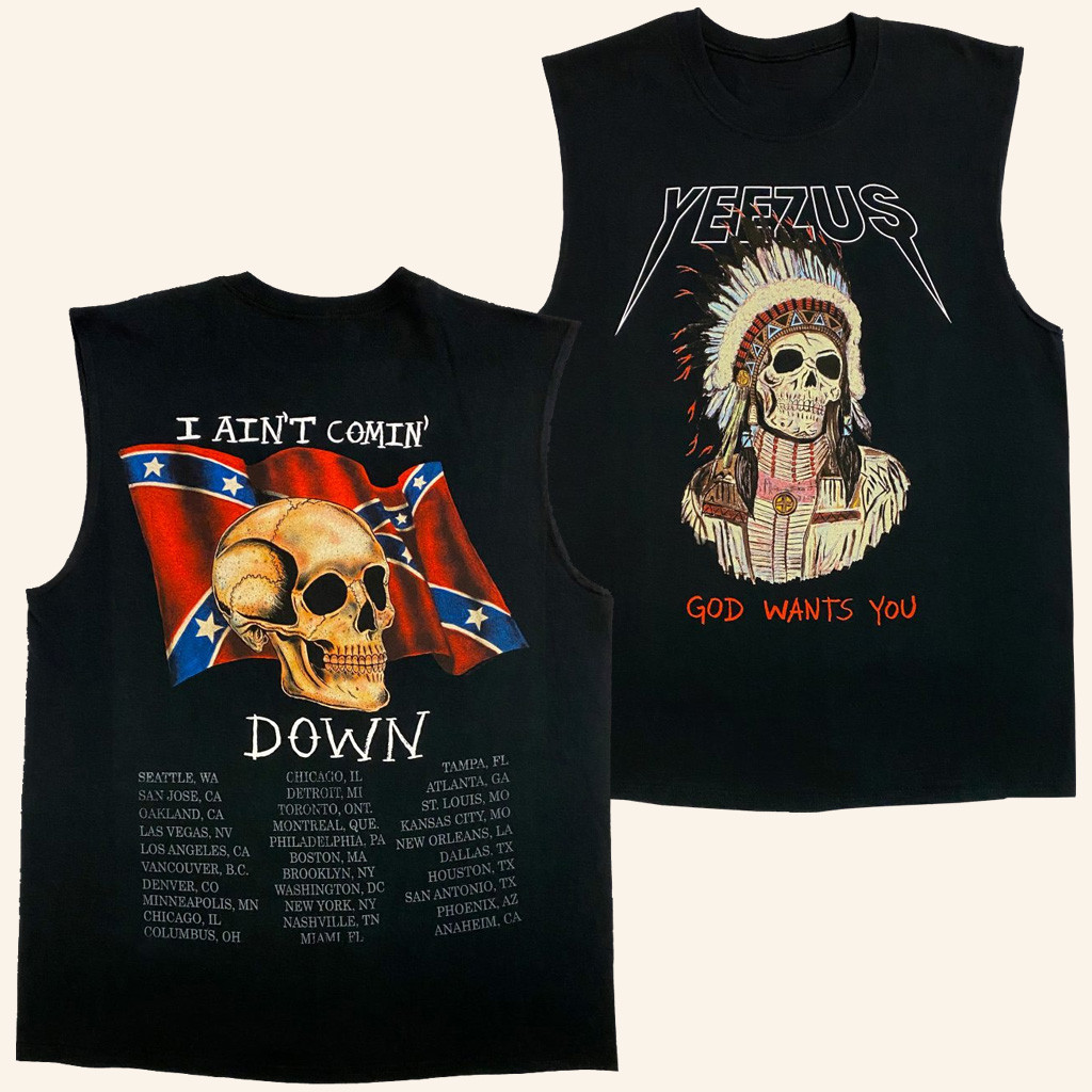 Yeezus Merch Yeezus God Wants You Tank Top Kanye West Yeezus Tour Merch Gifts For Rap Lovers