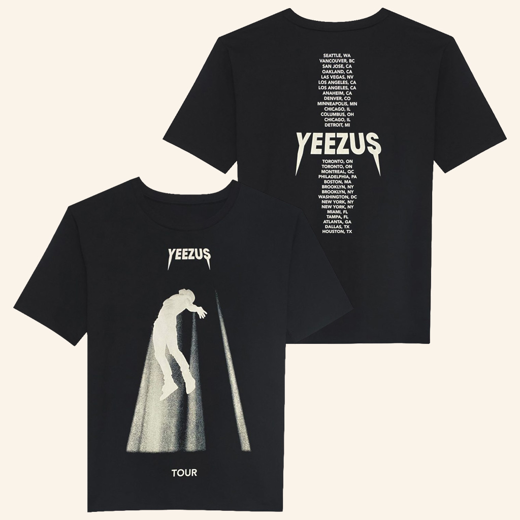 Yeezus Merch Yeezus Tour Black T-Shirt Kanye West Yeezus Tour Merch Gifts For Rap Lovers