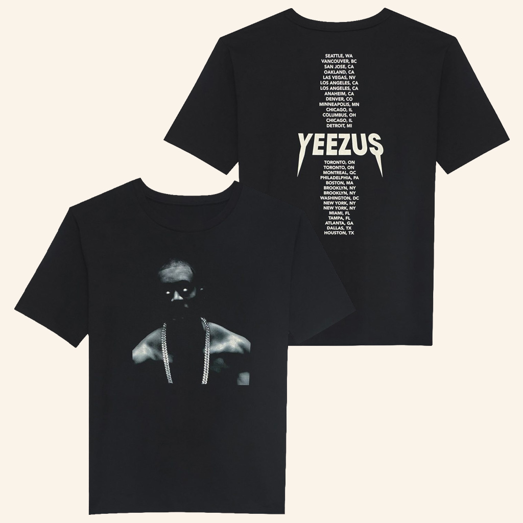 Yeezus Merch Yeezus Tour Shirt Black Kanye West Yeezus Tour Merch Gifts For Rap Lovers