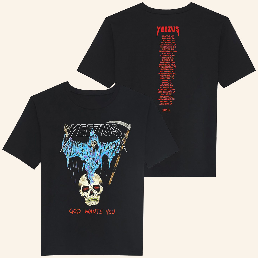 Yeezus Merch Yeezus Tour Shirt Yeezus God Wants You T-Shirt Kanye West Yeezus Tour Merch Gifts