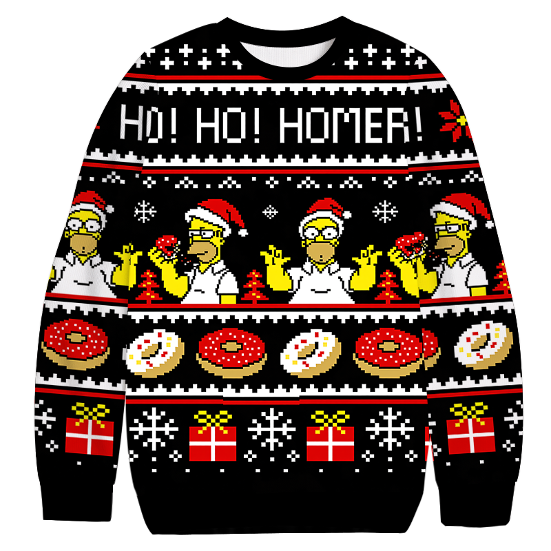 Yellow Animated Guy Christmas Ugly Sweatshirt Holiday Joke Gift Idea Yellow Animated Guy Christmas Ugly Sweatshirt Holiday Joke Gift Idea