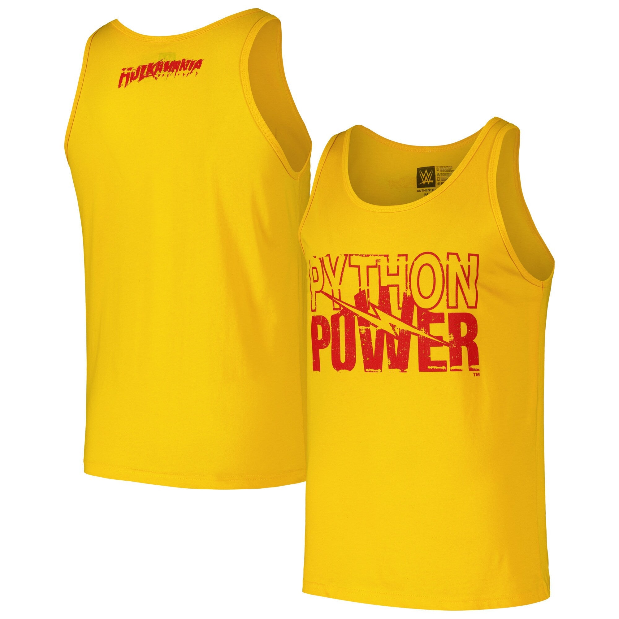 Yellow Hulk Hogan Python Power Tank Top Hulk Hogan Merch Yellow Hulk Hogan Python Power Tank Top Hulk Hogan Merch