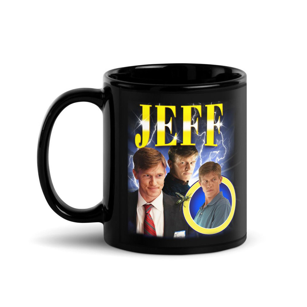 Yellowjackets Merch Yellowjackets Jeff Heartthrob Black Mug Cool Christmas Gifts For Guys