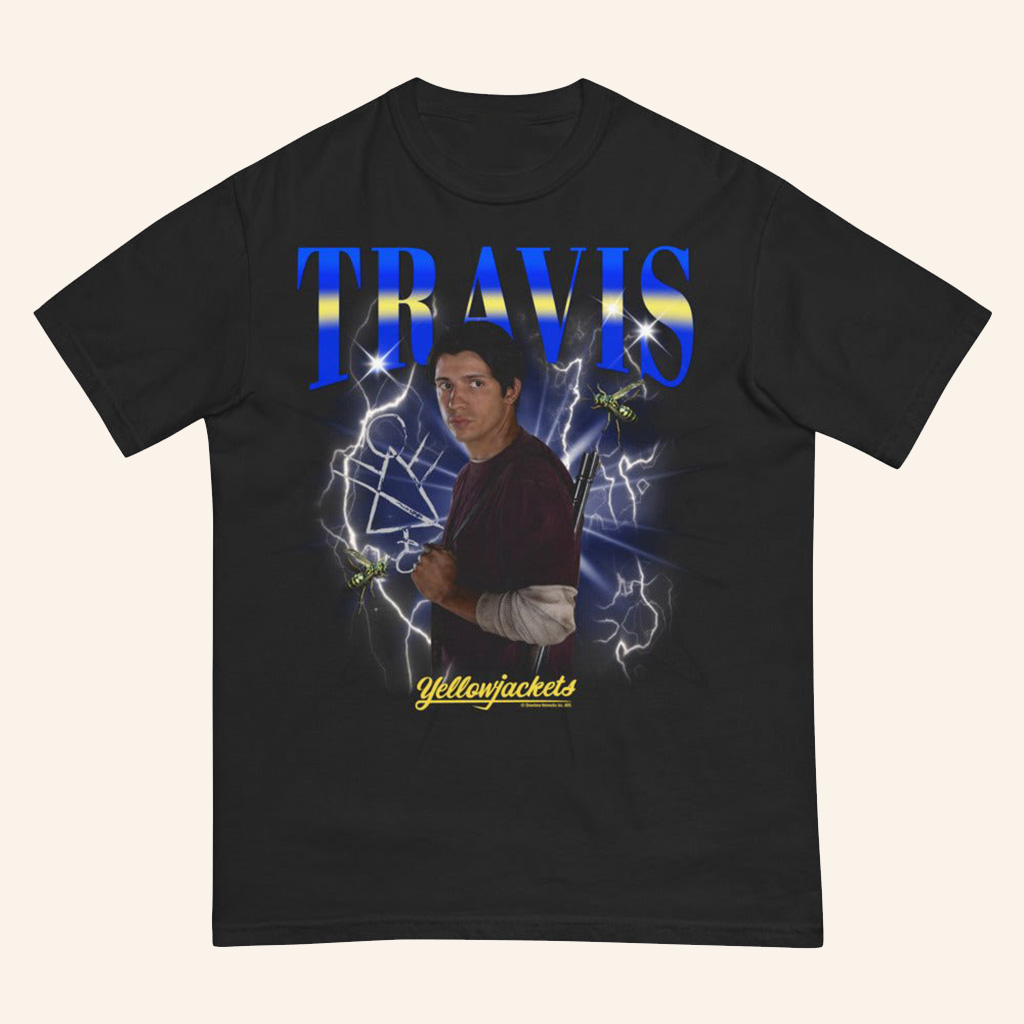Yellowjackets Merch Yellowjackets Travis Heartthrob T-Shirt Gifts For Son Yellowjackets Merch Yellowjackets Travis Heartthrob T-Shirt Gifts For Son