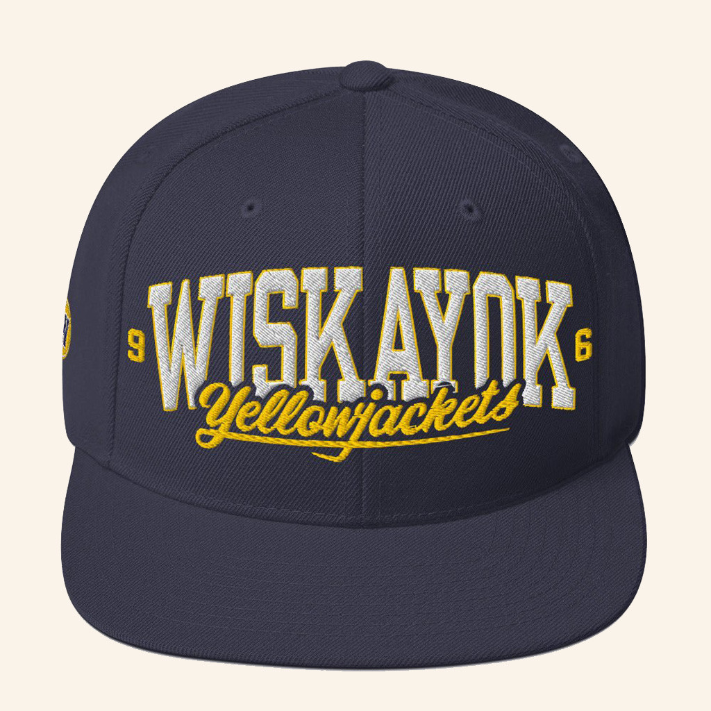 Yellowjackets Merch Yellowjackets Wiskayok 96 Embroidered Snapback Hat Gifts For Dad