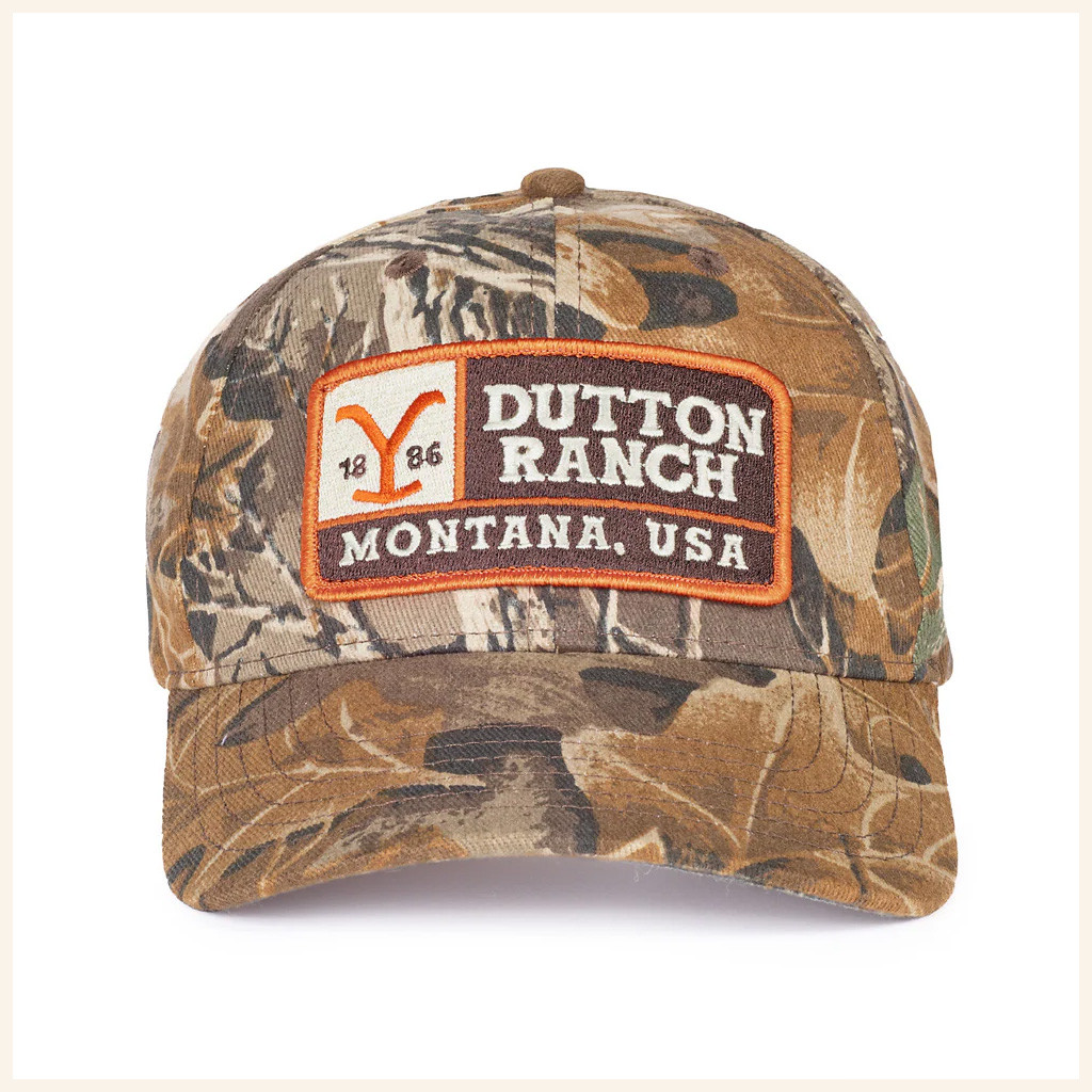 Yellowstone Merch Embroidered Yellowstone x Realtree Camo Hat Presents For Dad