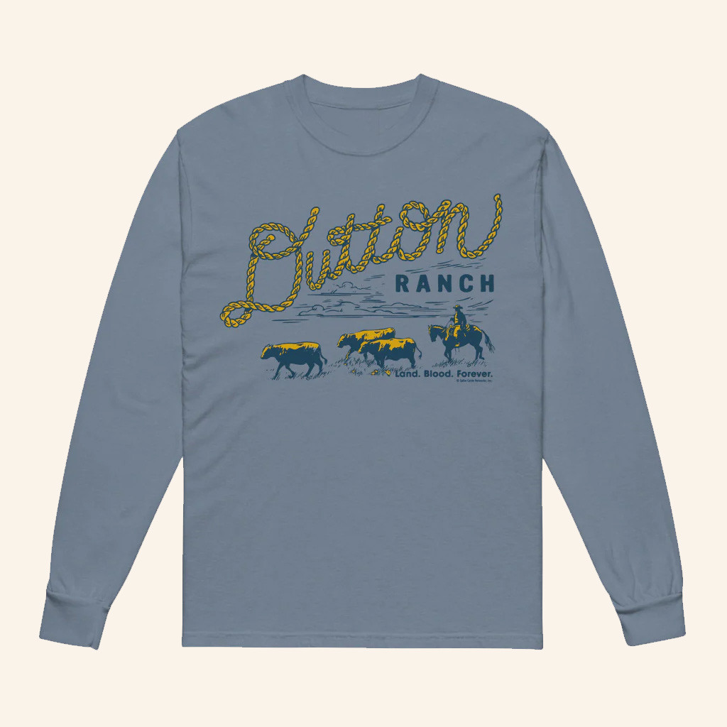 Yellowstone Merch Yellowstone Dutton Ranch Rope Long Sleeve Shirt Present For Husband
