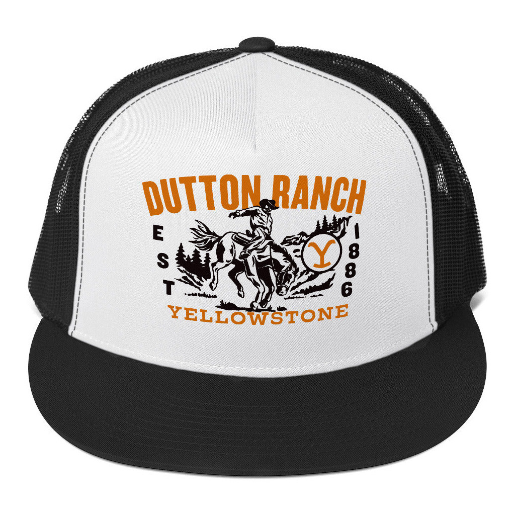 Yellowstone Merch Yellowstone Dutton Ranch Trucker Hat Snapback Xmas Gifts For Dad
