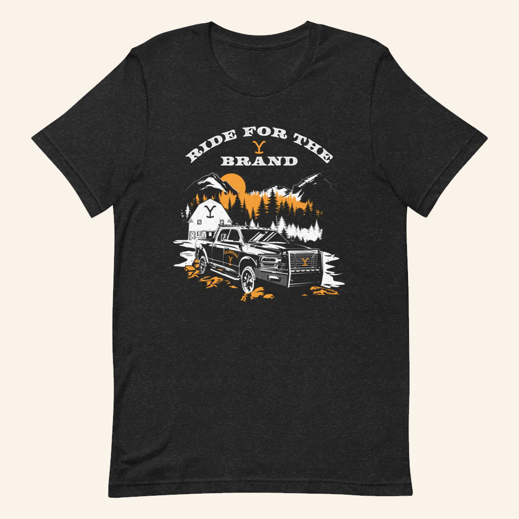 Yellowstone Merch Yellowstone Ride For The Brand Truck T-Shirt Gifts For Father Yellowstone Merch Yellowstone Ride For The Brand Truck T-Shirt Gifts For Father