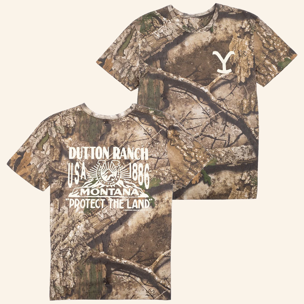 Yellowstone Merch Yellowstone x Realtree Camo T-Shirt Presents For Dad