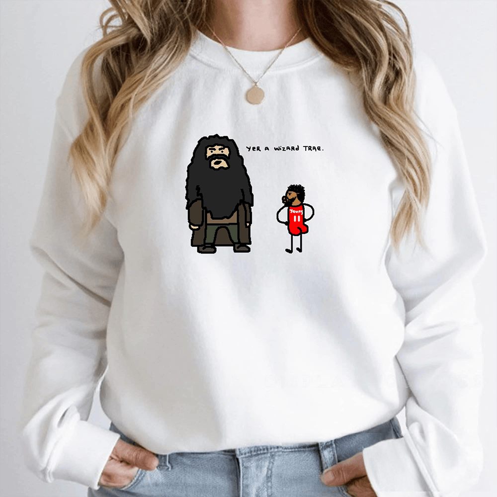 Yer A Wizard Trae Hoodie Harry Potter NBA Star Hooded Sweatshirt Gift Ideas For Her