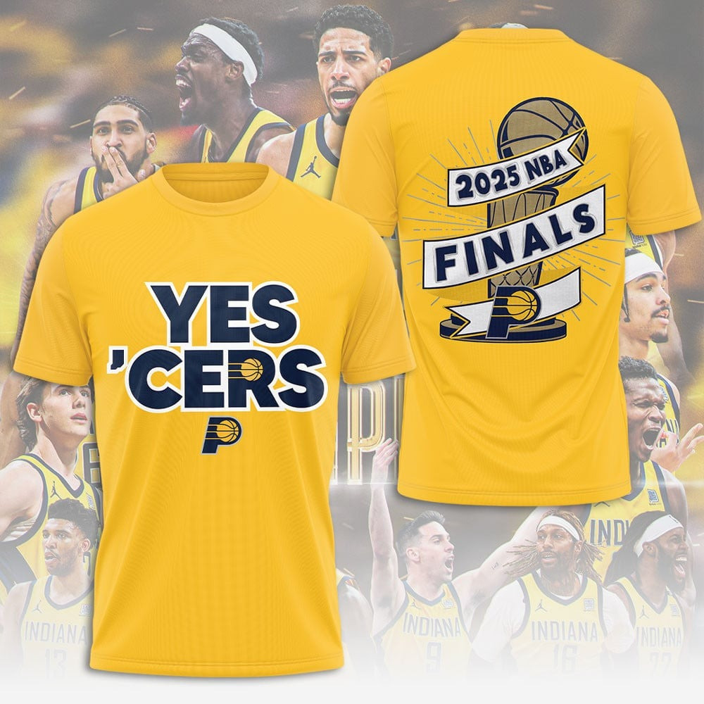 Yes Cers 2025 NBA Final Yellow T-Shirt Best Gift For A Basketball Fan