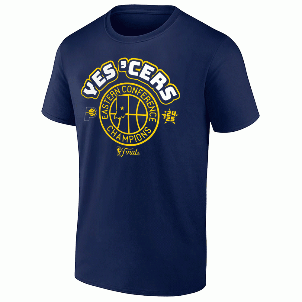 Yes Cers Indiana Pacers Eastern Conference Champions Shirt Final NBA 2025 Merch Clothing