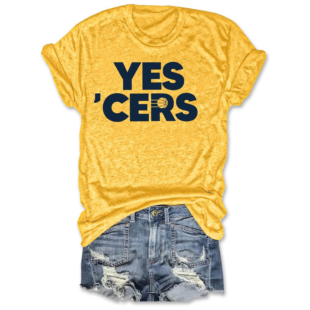 Yes' Cers Women's T-Shirt Indiana Pacers Merch Unique Basketball Gifts For Fans