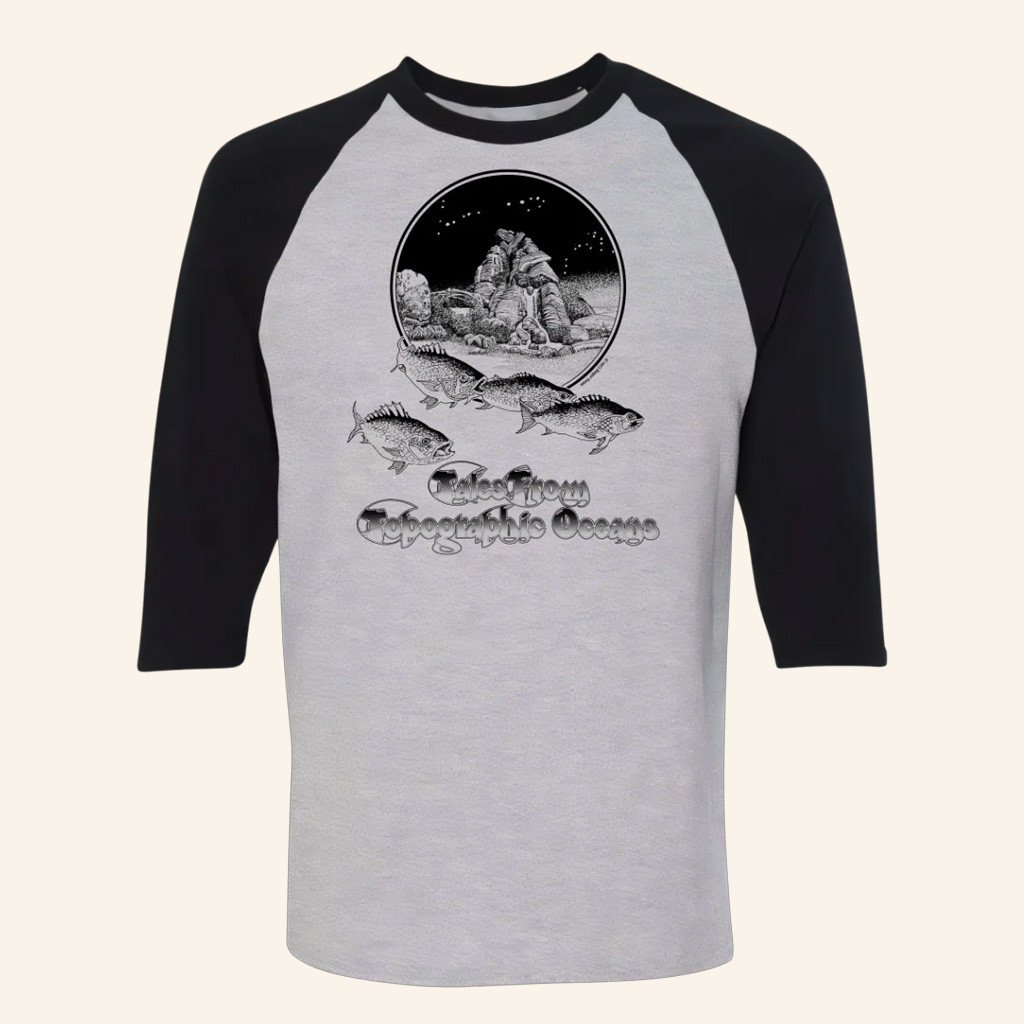 Yes World Merch Tales From Topographic Oceans Raglan Long Sleeve Shirt Gifts For Besties