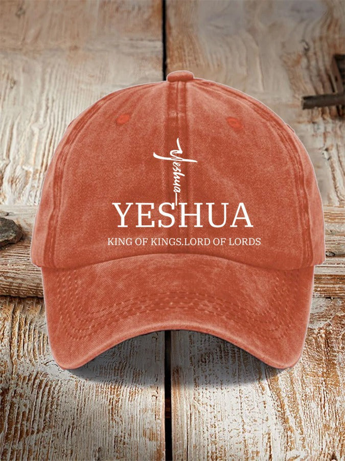 Yeshua King Of Kings Lord Of Lords Hat Faith In Jesus Christian Baseball Cap Gifts Yeshua King Of Kings Lord Of Lords Hat Faith In Jesus Christian Baseball Cap Gifts