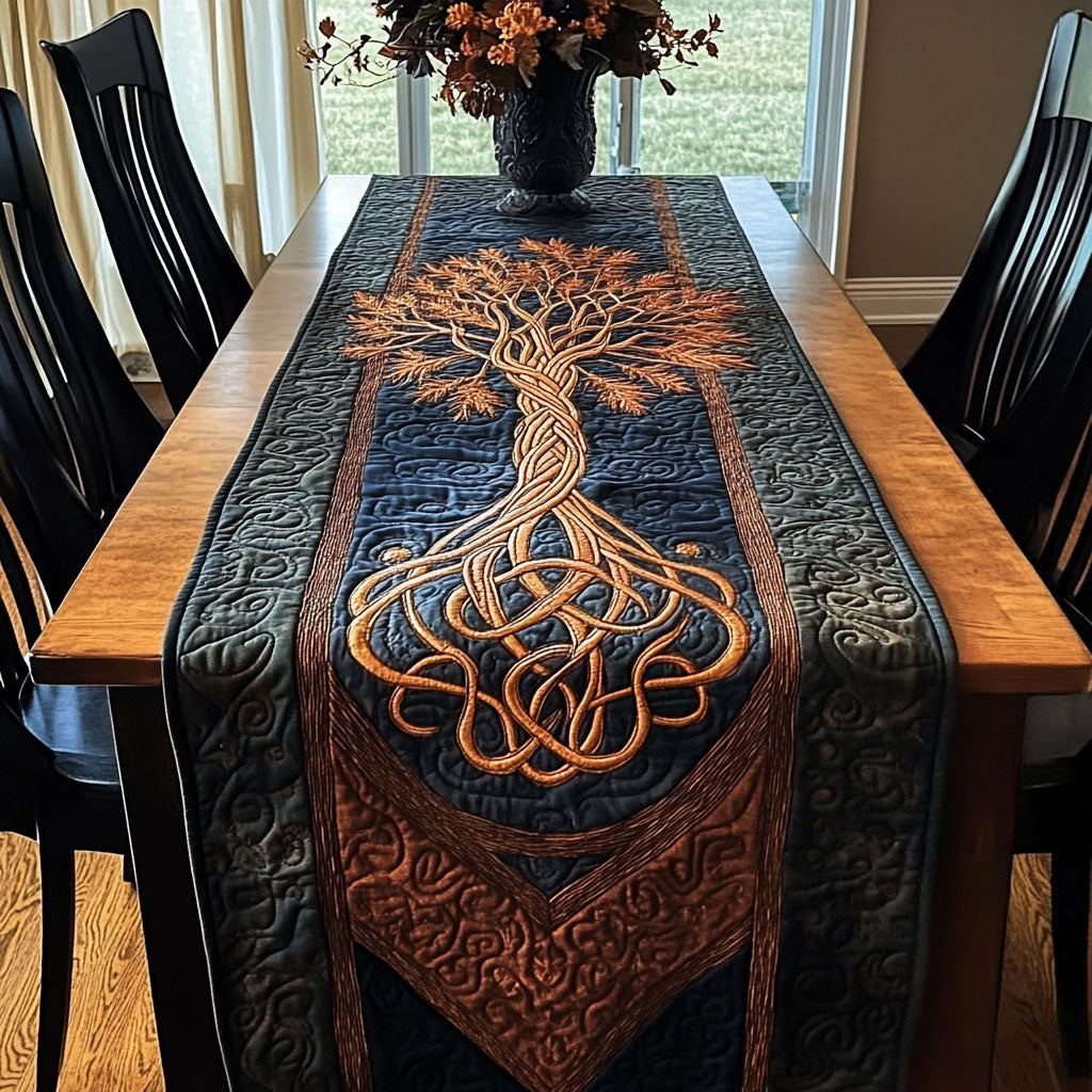 Yggdrasil Legacy Quilted Table Runner Dining Room Table Decor Tree Of Life Gifts For Family