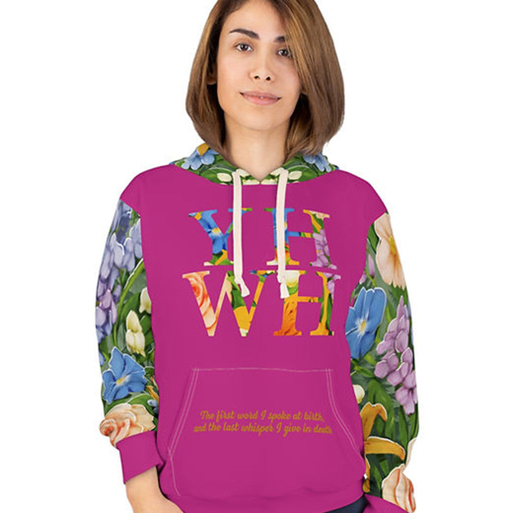 YHWH Floral Hoodie Gift Ideas For Mother YHWH Floral Hoodie Gift Ideas For Mother