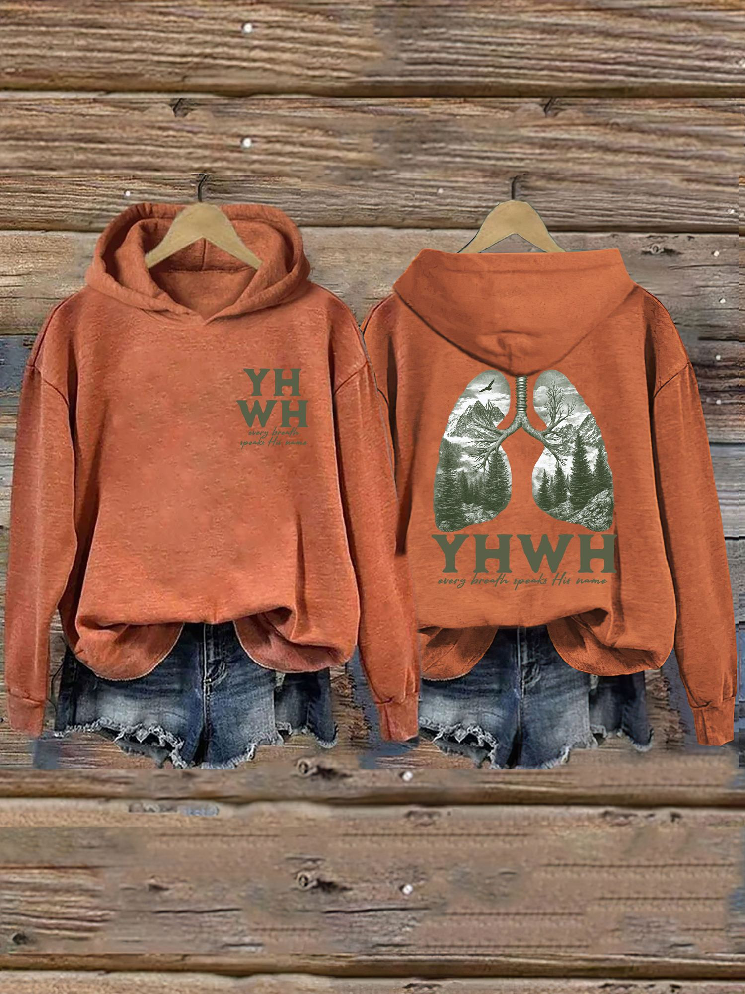 Yhwh Lungs Christian Hoodie Christian Themed Funny Hoodie Gifts For Women