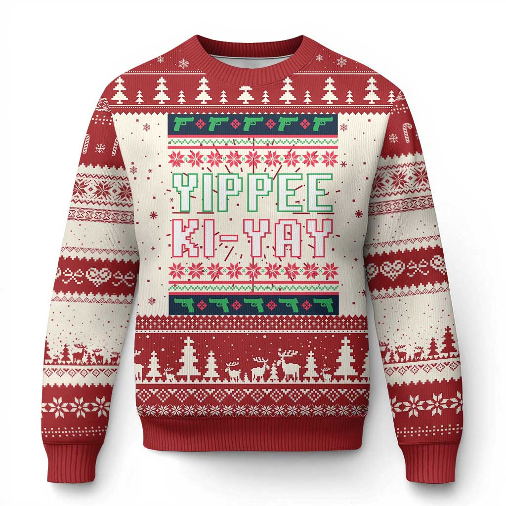 Yippee Ki-Yay Ugly Christmas Sweater 2025 Clothing Gifts For The Family Xmas