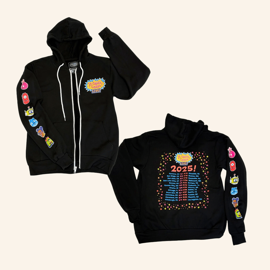 Yo Gabba Gabba Merch Merch Yo Gabba Gabba Live 2025 Official Tour Hoodie Fans Gifts