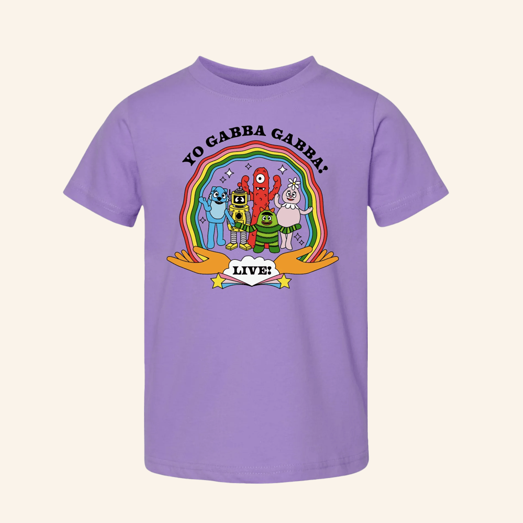 Yo Gabba Gabba Merch Under The Rainbow YGG Live Shirt Gifts For Her Yo Gabba Gabba Merch Under The Rainbow YGG Live Shirt Gifts For Her