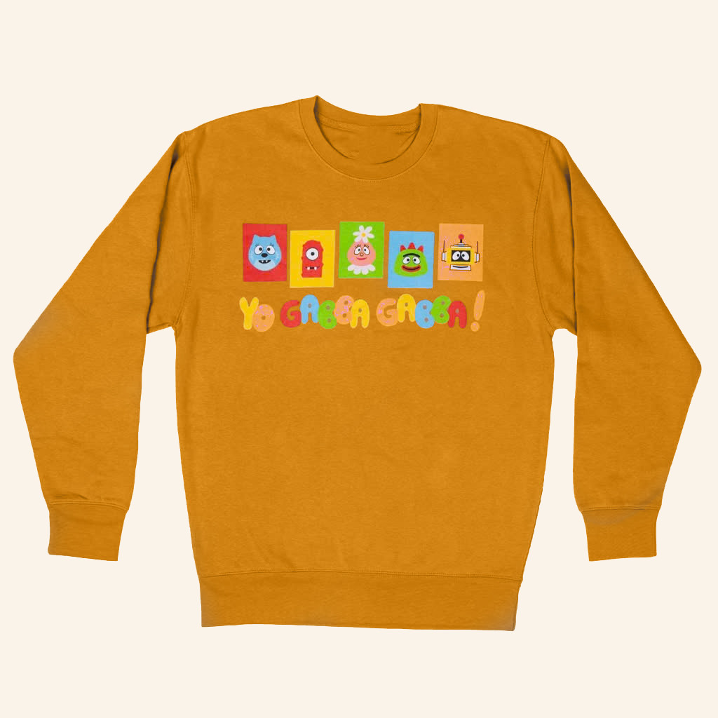 Yo Gabba Gabba Merch Yo Gabba Gabba Bright Sweatshirt Gifts For Daughter