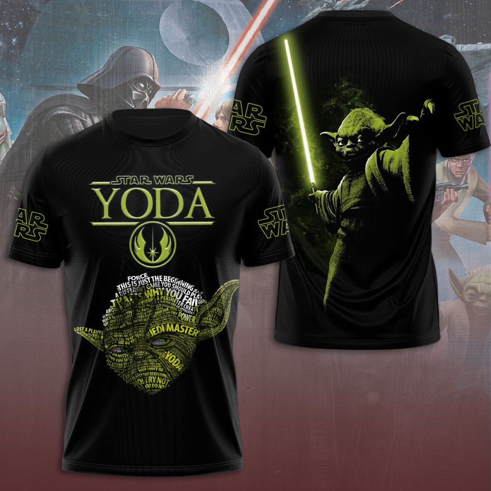 Yoda Star Wars T-Shirt Unique Gift Ideas For Star Wars Fans Lovers