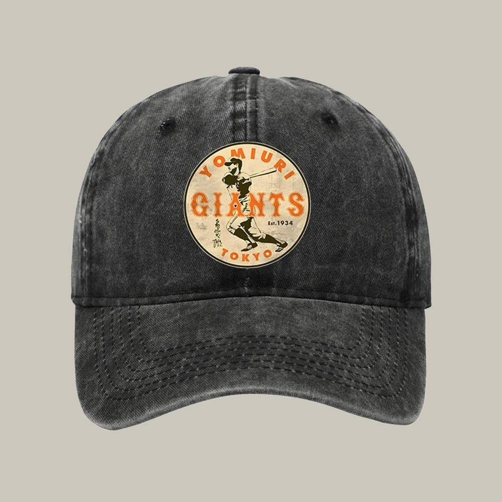Yomiuri Giants Shigeru Nagashima Washed Cap Vintage Baseball Cap Christmas Gift For Son