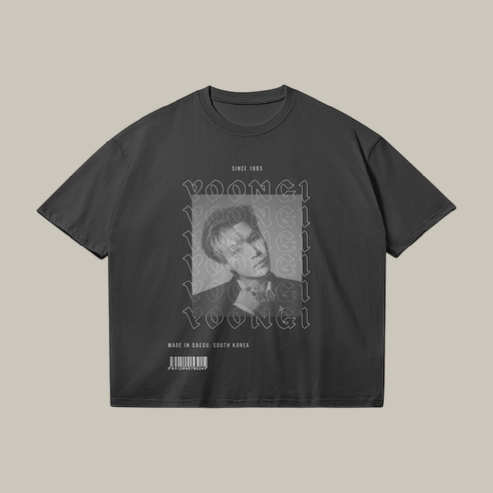 Yoongi Portrait Graphic T-Shirt BTS World Tour Arirang Shirt Great Present For Army