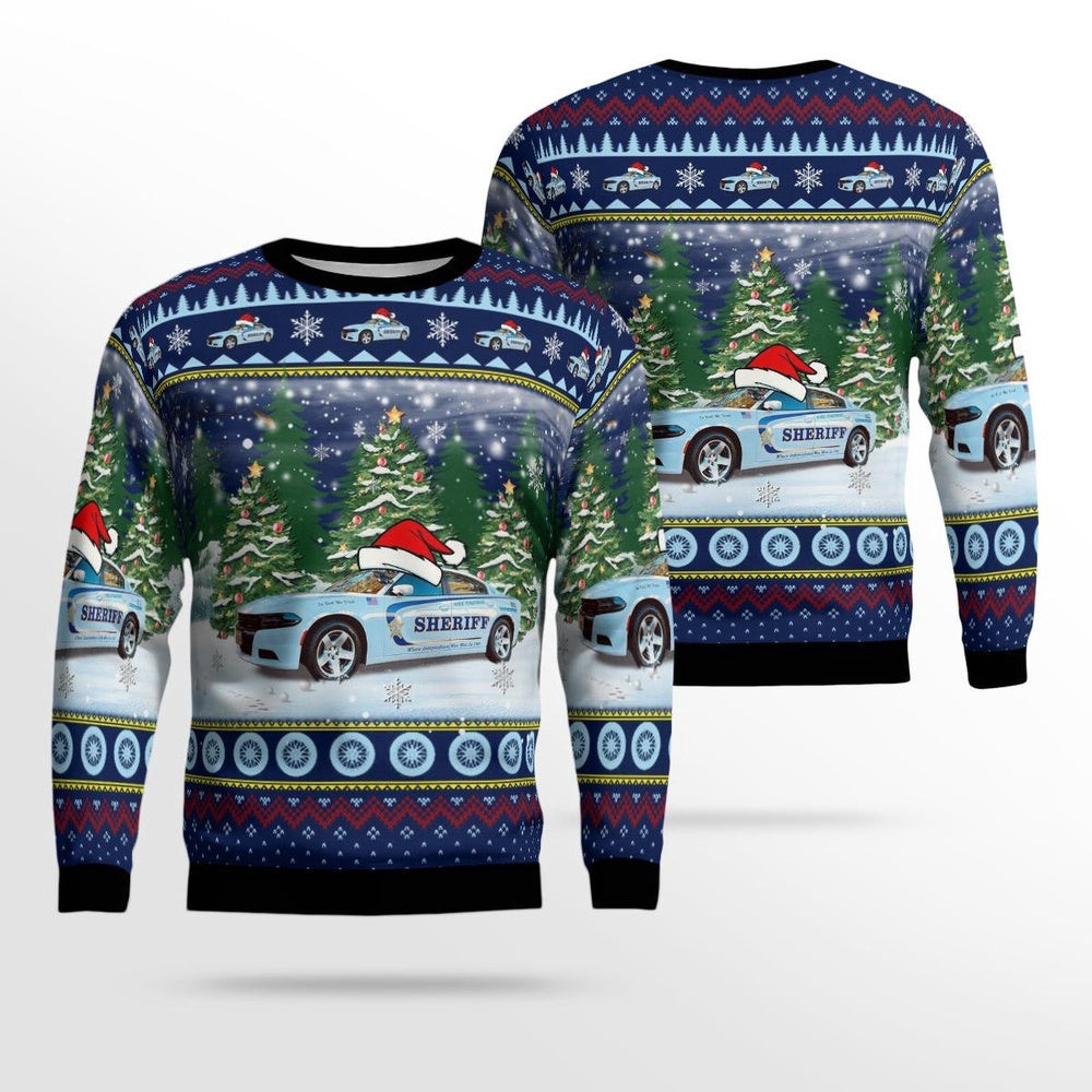 York Poquoson Sheriff Office Virginia Christmas Ugly Sweater Gift For Christmas