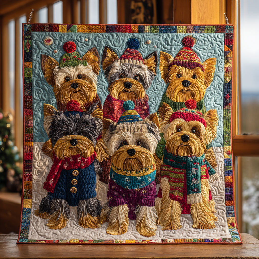 Yorkshire Christmas Quilt Premium Quilt Blanket Gift for Family Gatherings