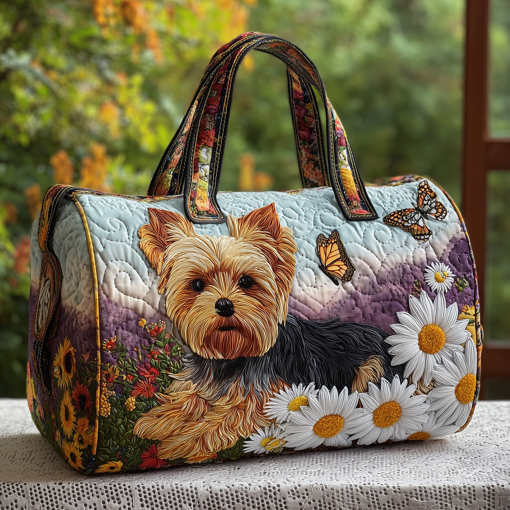 Yorkshire Terrier Quilted Duffle Bag Graduation Gift Idea