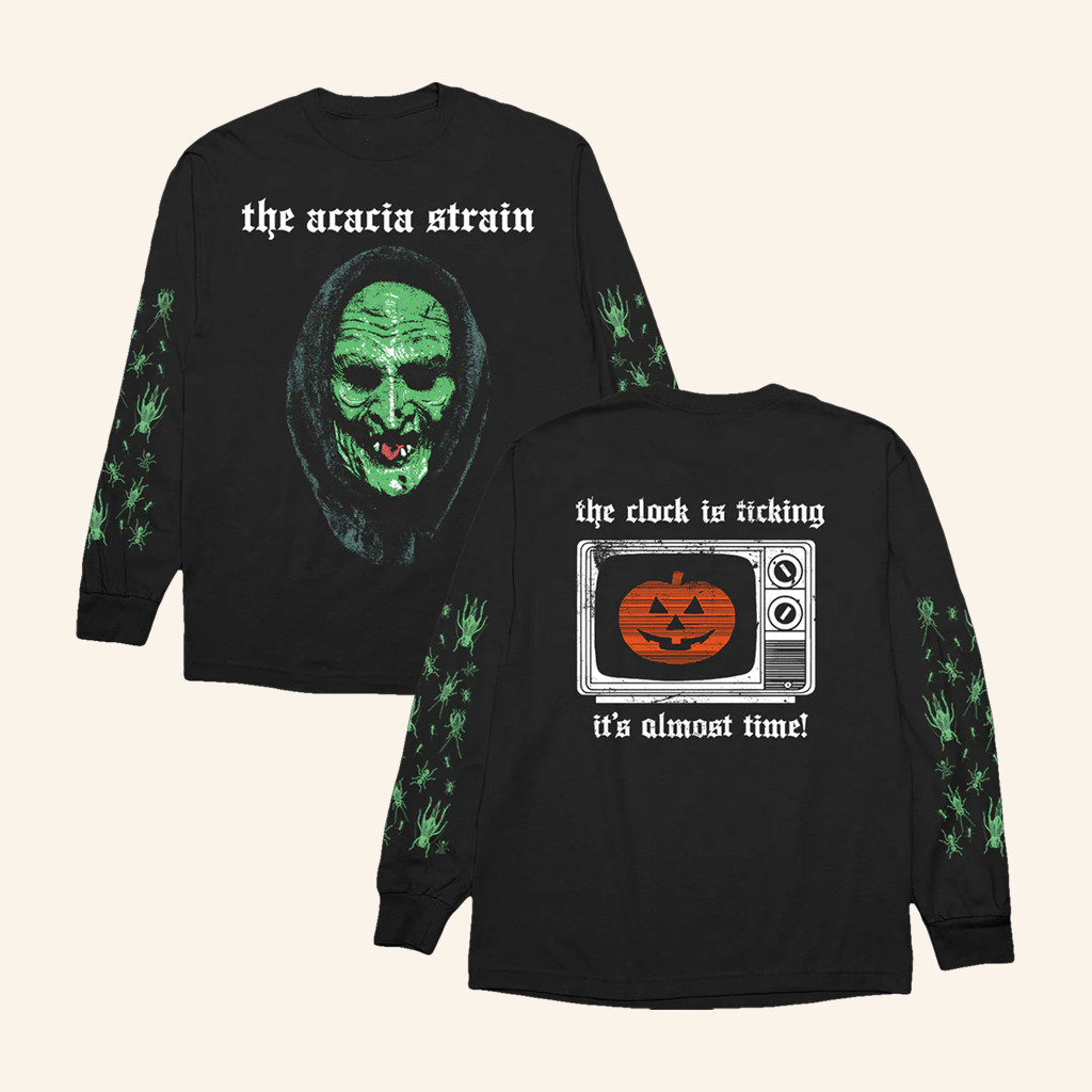 You Are Safe From God Here Merch The Acacia Strain Witch Mask Long Sleeve T-Shirt Him Gifts You Are Safe From God Here Merch The Acacia Strain Witch Mask Long Sleeve T-Shirt Him Gifts