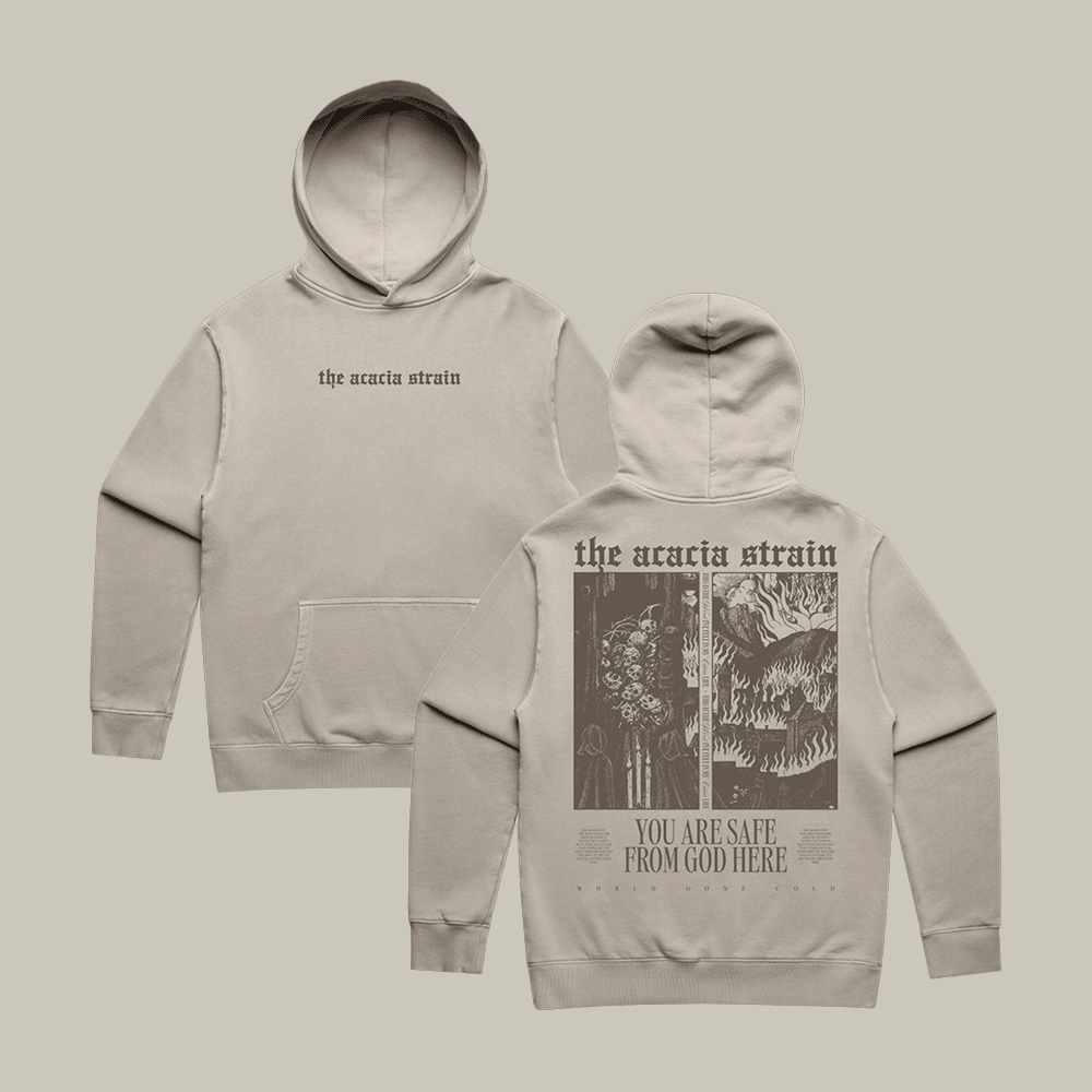 You Are Safe From God Here The Acacia Strain Hoodie Metalcore Band The Acacia Strain Merch