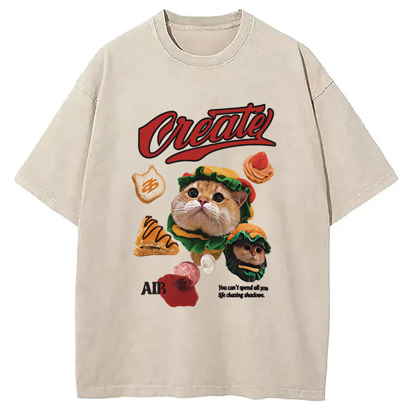 You Can't Spend All Your Life Chasing Shadows Washed T-Shirt Funny Graphic Gift For Friends Gifts For Her