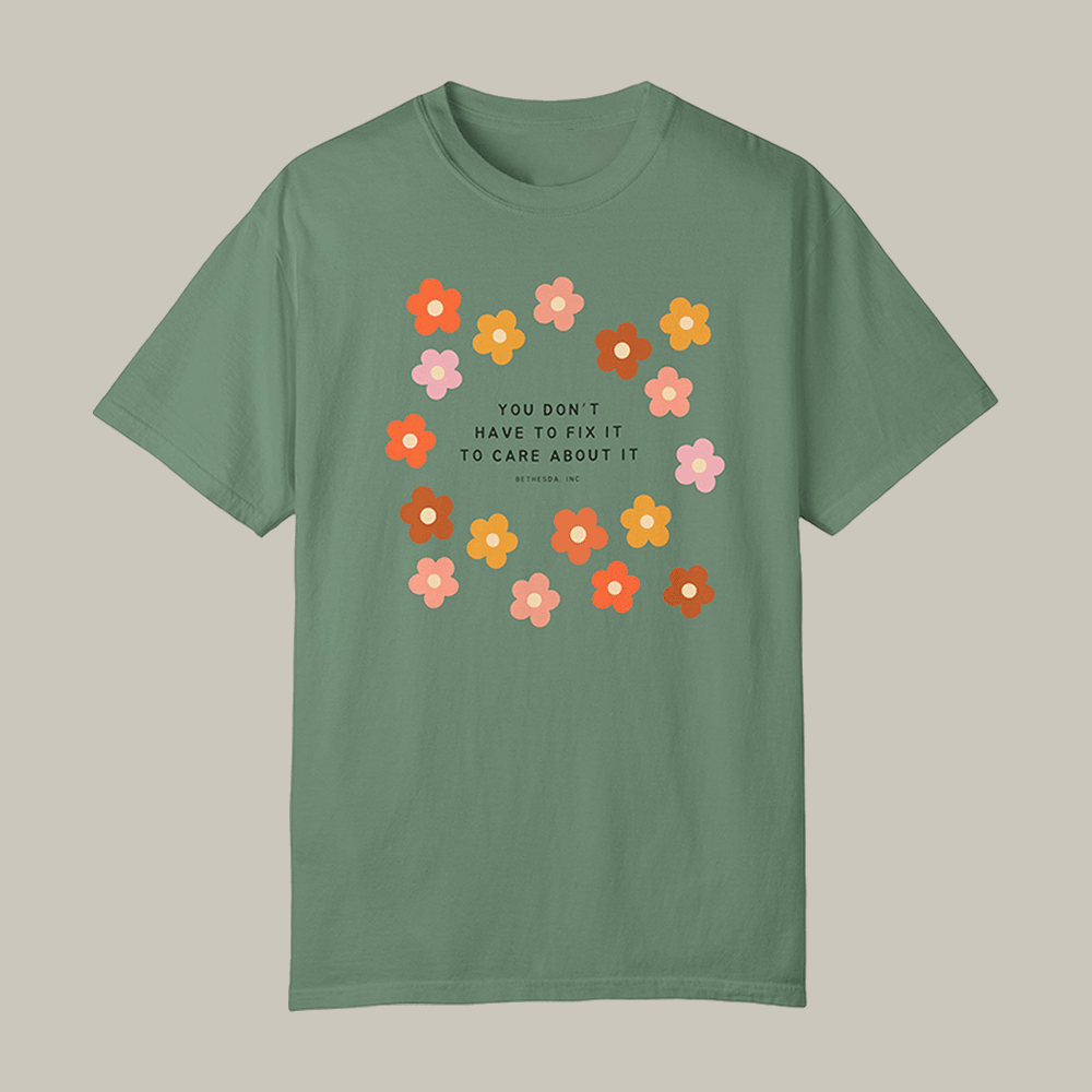 You Don't Have To Fix It Bethesda Floral T-Shirt Bethesda Shirt Gift Ideas For Supporters