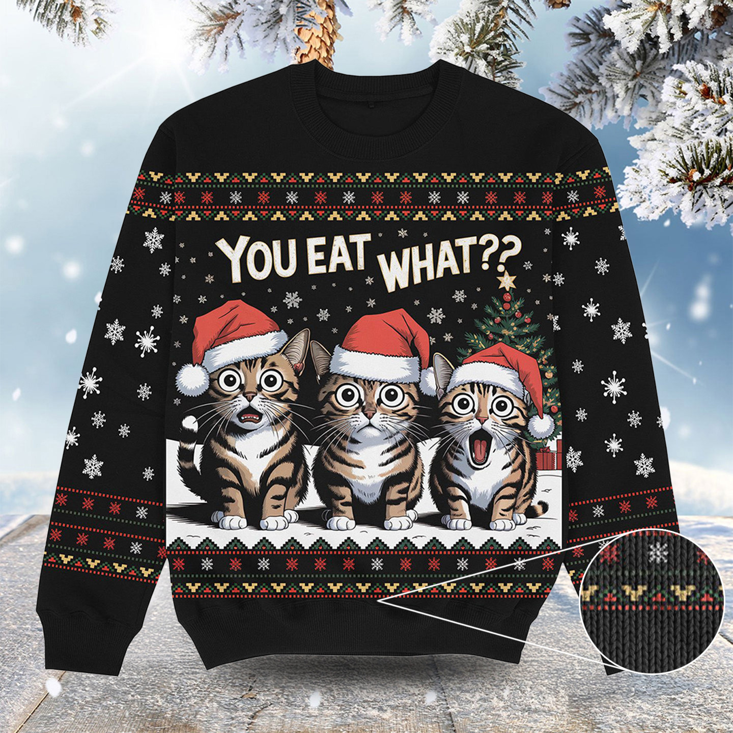 You Eat What Christmas Ugly Sweater Funny Xmas Clothes Christmas Gifts For Son In Laws