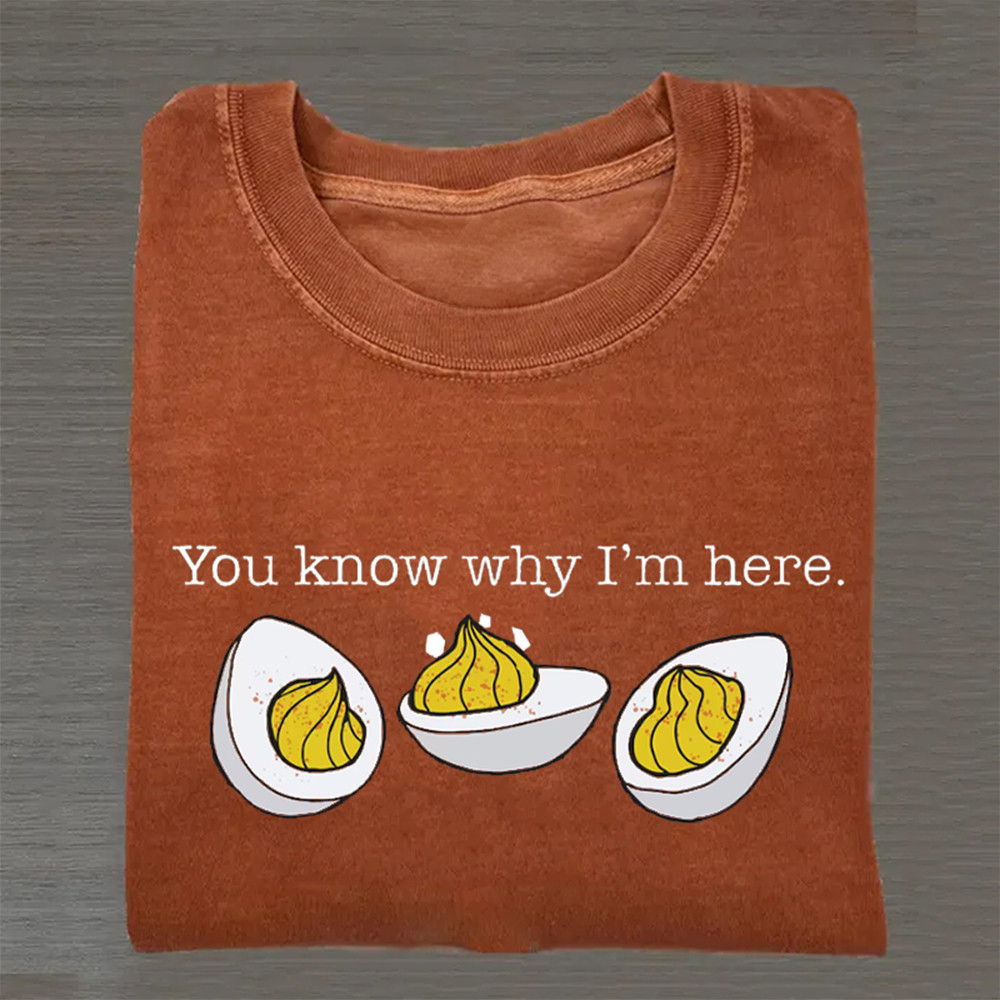 You Know Why I'm Here T-Shirt Funny Christian Saying Shirt Cool Present For Husband