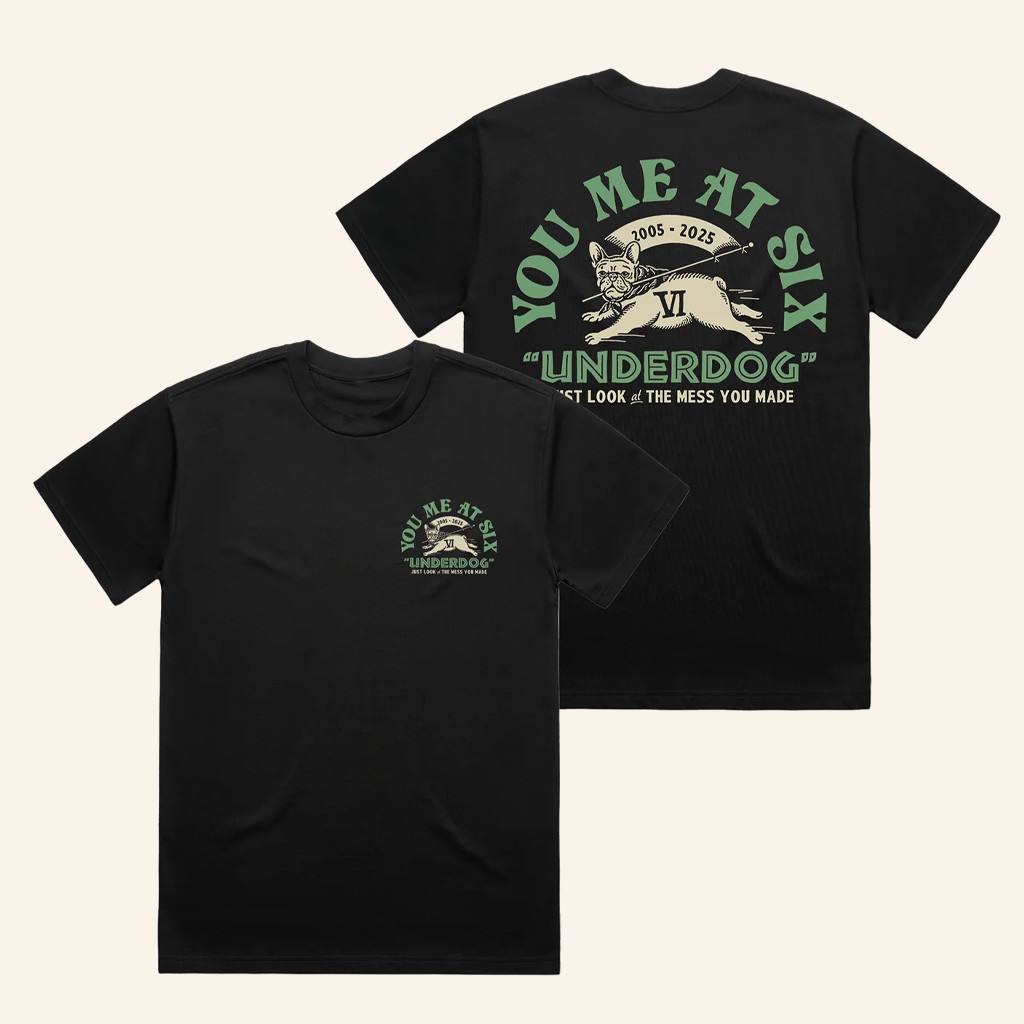 You Me At Six Merch Underdog T-Shirt Good Christmas Gifts For Boyfriend