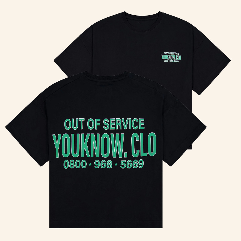 YouKnow Clothing Merch Out Of Service Black T-Shirt Present For Husband YouKnow Clothing Merch Out Of Service Black T-Shirt Present For Husband