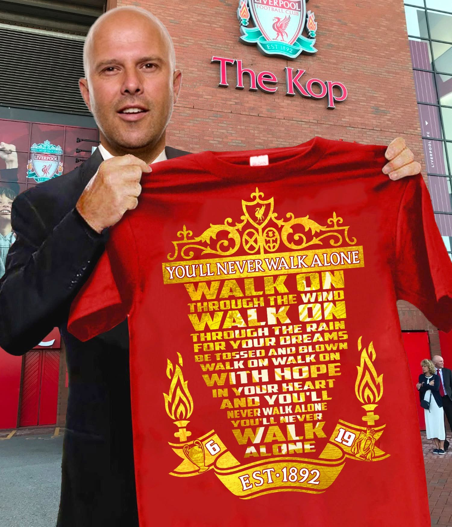 You'll Never Walk Alone Est. 1892 T-Shirt Presents For Football Fans
