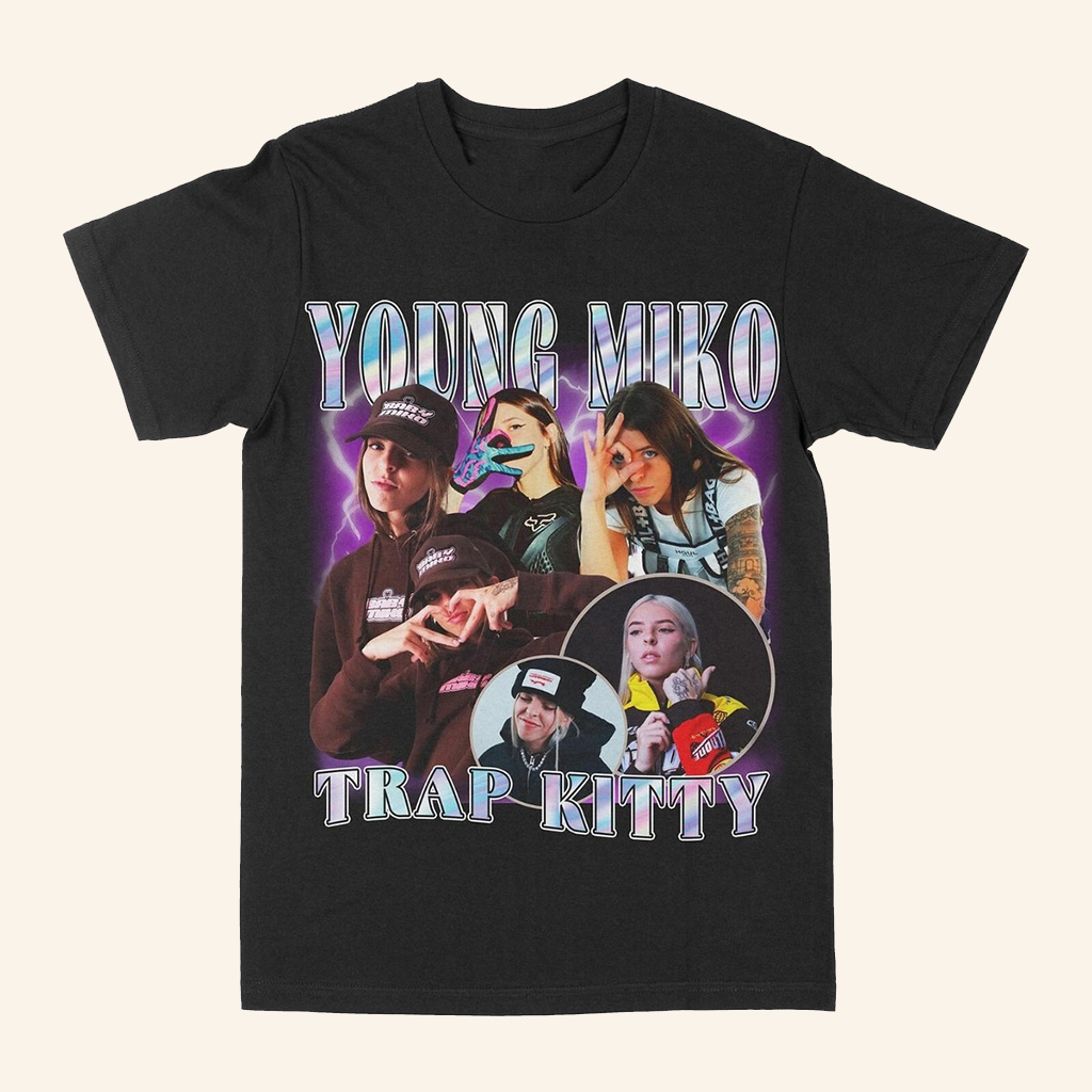 Young Miko Merch Young Miko Trap Kitty T-Shirt Present For Girlfriend Young Miko Merch Young Miko Trap Kitty T-Shirt Present For Girlfriend