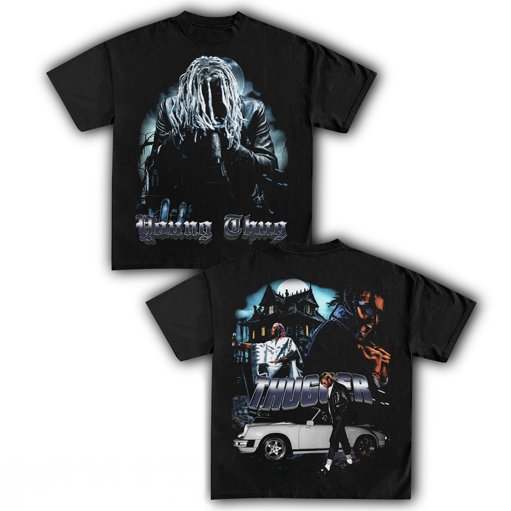 Young Thug Black T-Shirt Fan Merch Music Lovers Presents For Rappers
