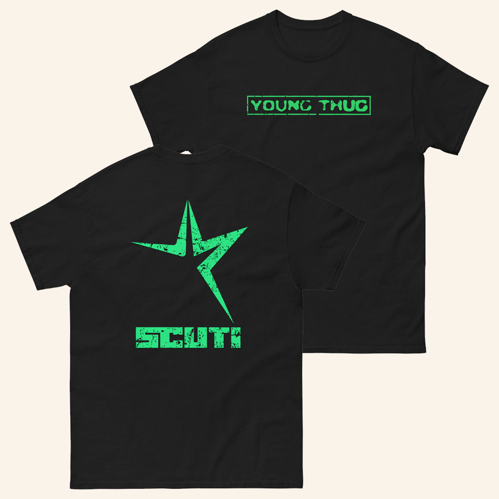 Young Thug Merch Scuti Star T-Shirt Unique Christmas Gifts For Dudes