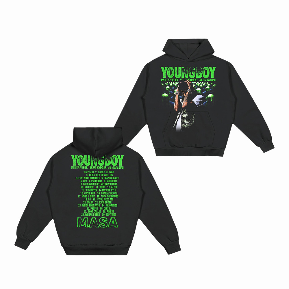 YoungBoy Never Broke Again Merch MASA Album Hoodie Music Apparel Best Gift For Fans