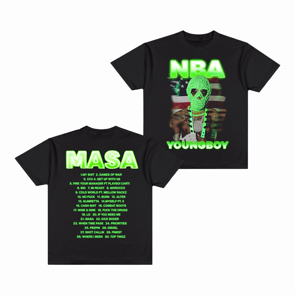 YoungBoy Never Broke Again Merch MASA Album Tracklist T-Shirt Unique Gift For Music Lovers