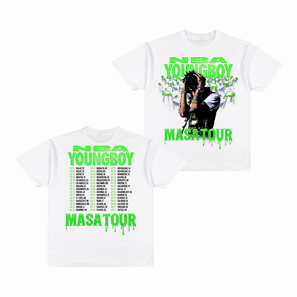 YoungBoy Never Broke Again Merch MASA Tour T-Shirt Best Gift For Fans