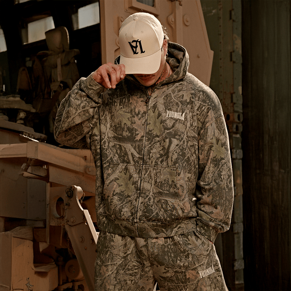 Youngla Camo Zip Hoodie Father's Day Gifts For Husband