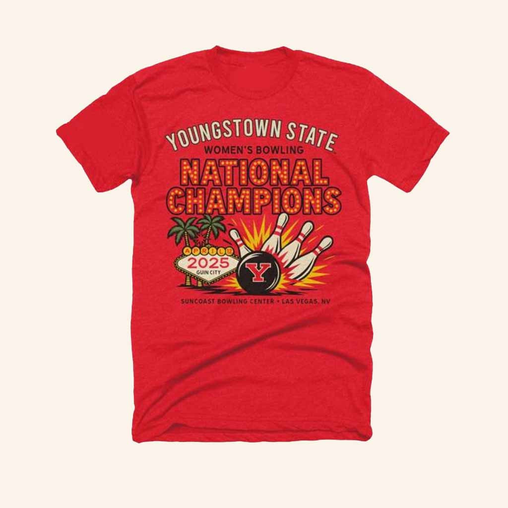 Youngstown Clothing Merch 2025 YSU Bowling National Champions Shirt Gift For Her Youngstown Clothing Merch 2025 YSU Bowling National Champions Shirt Gift For Her